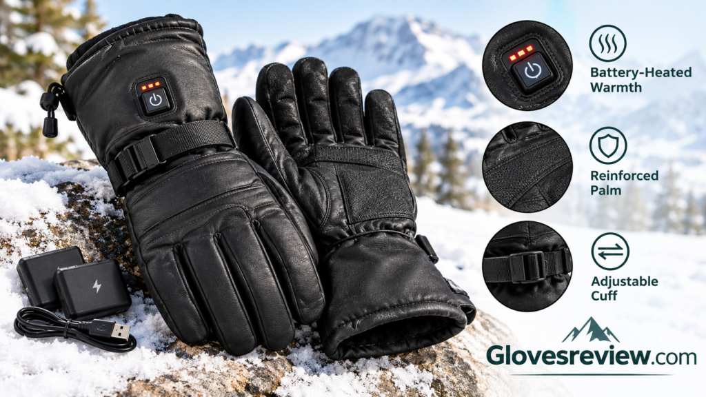 Heated Winter Gloves Review in the Snow